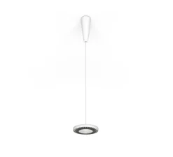 Suspension, Sol H1, blanc & noir, LED, 2700K, 7880 lm, Ø28,5cm, H6cm - Rotaliana