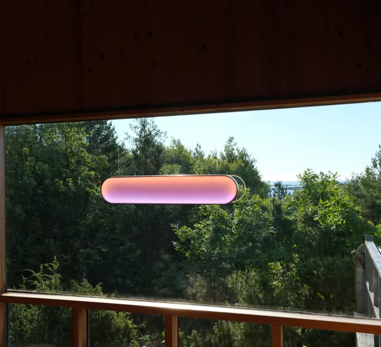 Suspension Solaire, Sunne, laiton, L80,5cm, H16,6cm - Graypants