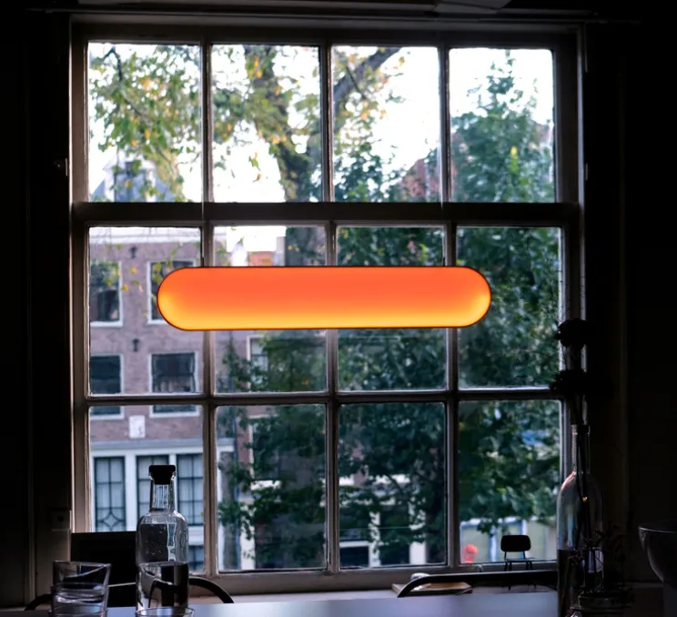 Suspension Solaire, Sunne, laiton, L80,5cm, H16,6cm - Graypants