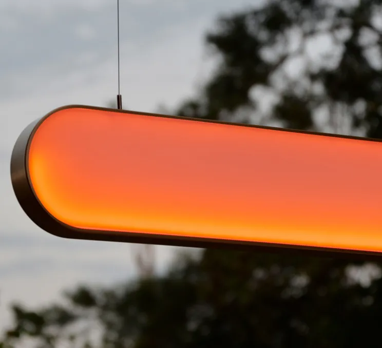 Suspension Solaire, Sunne, laiton, L80,5cm, H16,6cm - Graypants