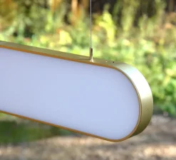 Suspension Solaire, Sunne, laiton, L80,5cm, H16,6cm - Graypants