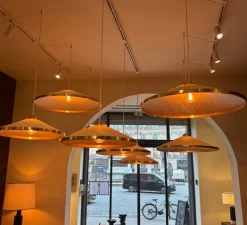 Suspension, Songe Grand Modèle, Rabane, Laiton, Ø80cm, H20cm - Sarah Lavoine