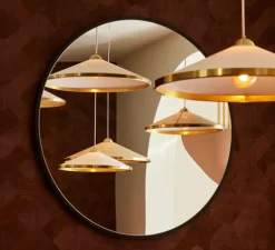 Suspension, Songe Petit Modèle, Rabane, Laiton, Ø60cm, H20cm - Sarah Lavoine