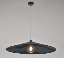 Suspension, Sonia Laudet D60, bleu nuit, Ø60cm, H8cm - Market Set