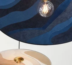 Suspension, Sonia Laudet D80, bleu nuit, Ø80cm, H14cm - Market Set