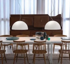 Suspension, Sonora 490, blanc, or, Ø90cm, H45cm - OLUCE