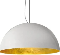 Suspension, Sonora 490, blanc, or, Ø90cm, H45cm - OLUCE