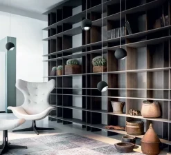 Suspension, Spider avec rosace, noir mat, LED, 2700K, 1280 lm, Ø12cm, H13cm - Lodes