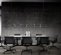 Suspension, Spirit S2000, noir, rose doré, LED, 2700K, 2750lm, L200cm, H100cm - Light Point