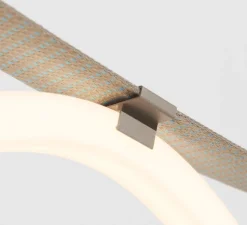 Suspension, Spline, beige, bleu, IP65, LED, dim, 2700K, 4000 lm, L450cm, H20cm - Petite Friture