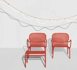 Suspension, Spline, marron, orange, IP65, LED, dim, 2700K, 4000 lm, L450cm, H20cm - Petite Friture