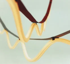 Suspension, Spline, marron, orange, IP65, LED, dim, 2700K, 4000 lm, L450cm, H20cm - Petite Friture