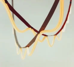 Suspension, Spline, marron, orange, IP65, LED, dim, 2700K, 4000 lm, L450cm, H20cm - Petite Friture