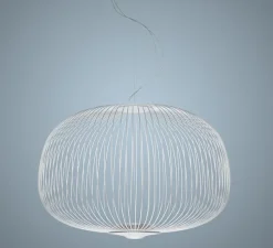 Suspension, Spokes 3, blanc, LED, 2700K, 4080lm, Ø62cm, H42cm - Foscarini