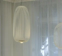 Suspension, Spokes 1, blanc, LED, 2700K, 4080lm, Ø32,5cm, H71cm - Foscarini