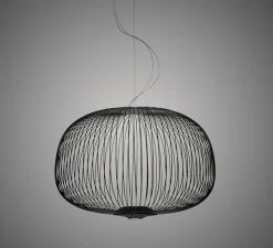 Suspension, Spokes 3, noir, LED, 2700K, 4080lm, Ø62cm, H42cm - Foscarini
