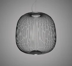 Suspension, Spokes 2 Piccola, non variable, noir, LED, 2700K, 4080lm, Ø34cm, H35cm - Foscarini