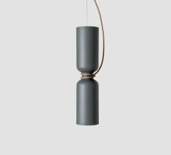 Suspension, Spotlight Volumes, D/D, gris avocat, Ø14cm, H60cm - A-N-D