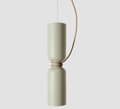 Suspension, Spotlight Volumes, D/D, marron sauge, Ø14cm, H60cm - A-N-D