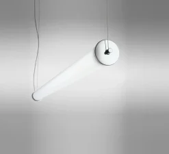 Suspension, Stacking S H Naked, transparent, LED, dim, 2700K, 3162 lm, L120cm, H7,5cm - LEUCOS
