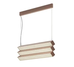 Suspension, Stick Trio, cuivre satiné, LED, dim, DALI, 2700K, 10000 lm, L90cm, H36cm - Contardi