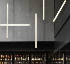 Suspension, Stiletto Y, blanc, LED, dim, 2700K, 750 lm, L6cm, H80cm - Slide