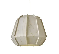 Suspension, Stitches Bamako, blanc, Ø50cm, H44cm - Lzf