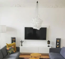 Suspension, Stochastic D87, 72 sphères, blanc opalin, LED, 2700k, 1541lm, Ø50cm, H60cm - Luceplan