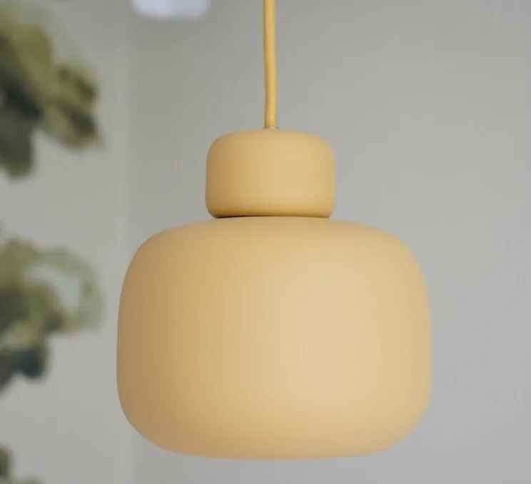 Suspension, Stone, small, moutarde, Ø15,9cm, H16cm - Woud