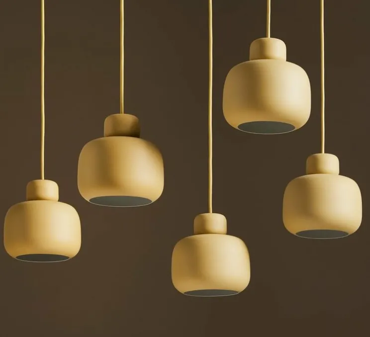 Suspension, Stone, small, moutarde, Ø15,9cm, H16cm - Woud