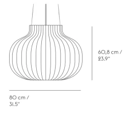 Suspension, Strand Closed, blanc, Ø80cm, H60,8cm - MUUTO
