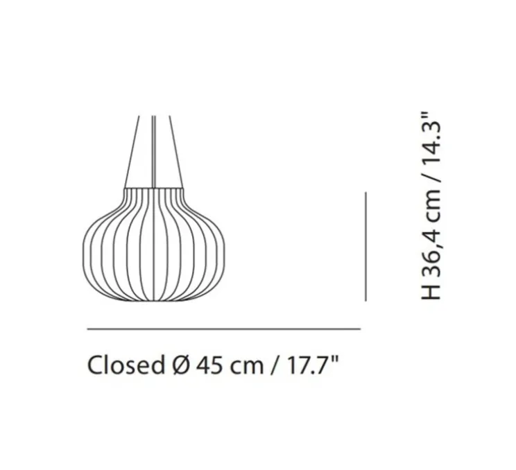 Suspension, Strand Closed, blanc, Ø45cm, H36,4cm - MUUTO