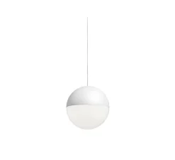 Suspension, String Light, (sphère, 12m, rosace), blanc, LED, dim, 2700K, 1033 lm, Ø19cm, H19cm - Flos