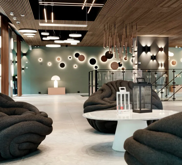 Suspension, Stripe S2000, blanc, LED, dim, 2700K, 2970 lm, L200cm, H20cm - Light Point