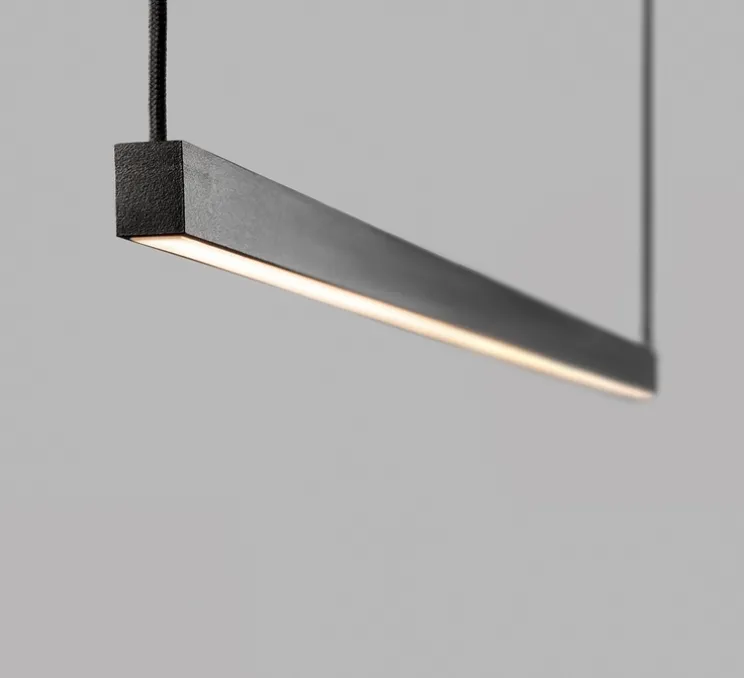 Suspension, Stripe S2000, noir, LED, 2700K, 2970lm, L200cm, H4,5cm - Light Point