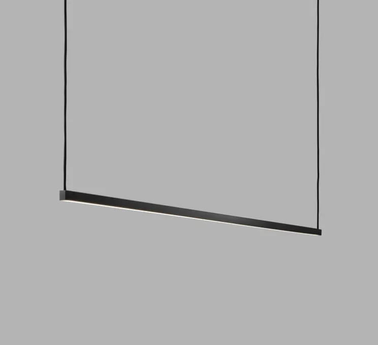 Suspension, Stripe S2000, noir, LED, 2700K, 2970lm, L200cm, H4,5cm - Light Point