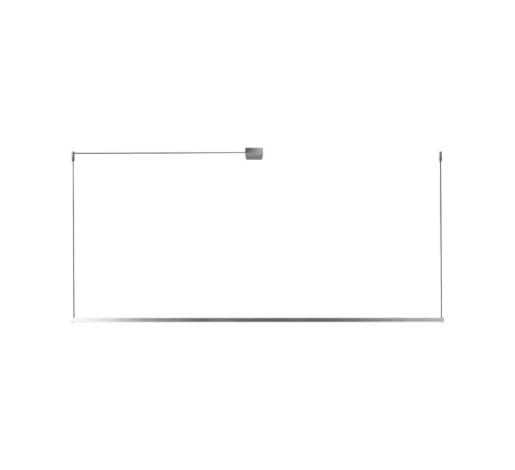 Suspension, Stripe S2000, titanium, LED, dim, 2700K, 2970 lm, L200cm, H20cm - Light Point