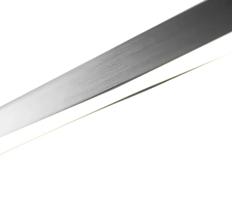Suspension, Stripe S2000, titanium, LED, dim, 2700K, 2970 lm, L200cm, H20cm - Light Point