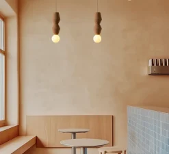 Suspension, Stucco No. 2, rouge argile, Ø10,5cm, H26,5cm - Schneid