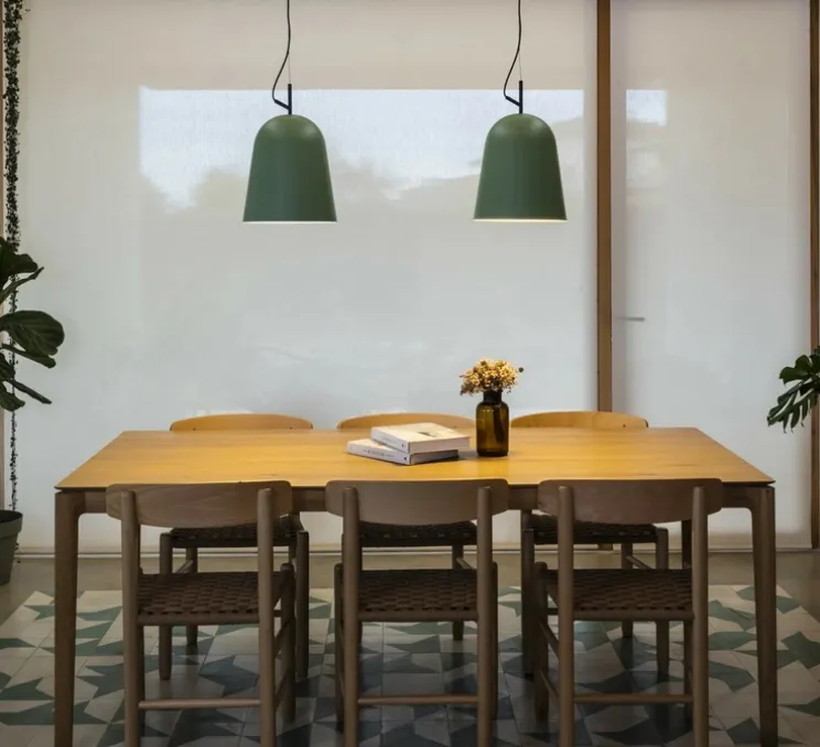 Suspension, Studio 290, vert, Ø29cm, H33cm - Faro