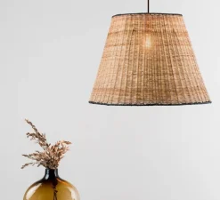 Suspension, Sumba, noir, rotin, Ø56cm, H36cm - Faro