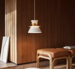 Suspension, Sundowner 400, blanc/laiton, Ø40cm, H34,3cm - Lyfa