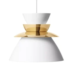 Suspension, Sundowner 400, blanc/laiton, Ø40cm, H34,3cm - Lyfa