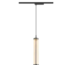 Suspension sur rail, Quimera, noir mat, LED, dim, 2700K, 330 lm, Ø7,6cm, H47cm - SLV