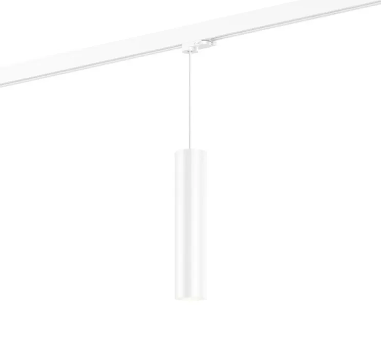 Suspension sur rail, Ray on track 3.0 PAR16, blanc mat, Ø6,7cm, H30cm - Wever&Ducré