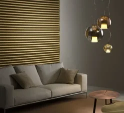 Suspension, Suspension, Beluga Royal D57 S , or, IP40, Ø20cm, H26cm - FABBIAN