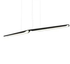 Suspension, Swan, chêne, noir, L162cm, LED, 3000k, 2814lm - TUNTO