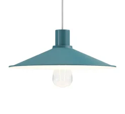 Suspension, Swing Pastel, bleu pétrole, Ø30cm, H11,1cm - Creative Cables