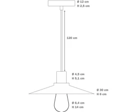 Suspension, Swing Pastel, bleu pétrole, Ø30cm, H11,1cm - Creative Cables