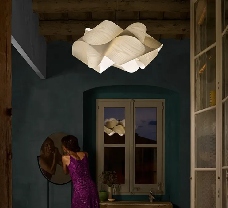 Suspension, Swirl, SG 22, hêtre naturel, Ø75cm, H35cm - LZF